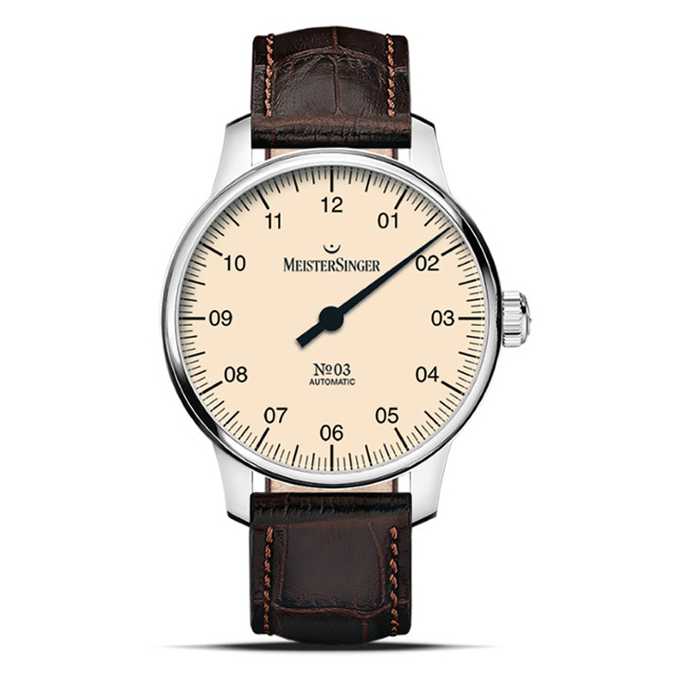 MeisterSinger N° 03 elfenbein 43mm