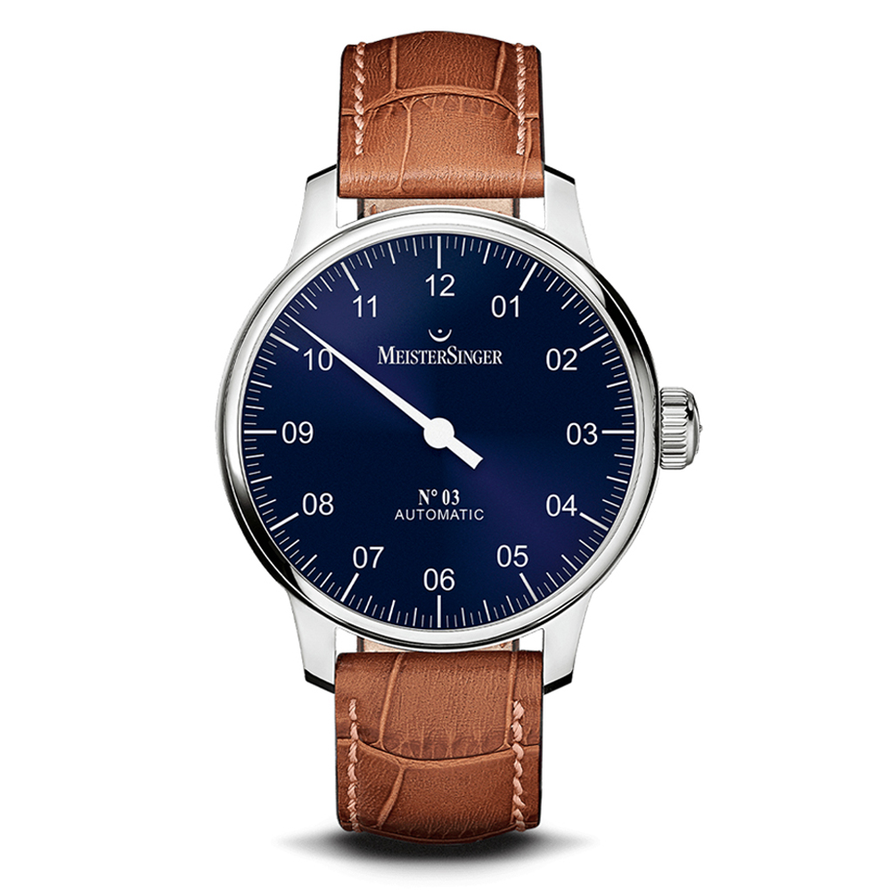MeisterSinger N° 03 blau 43mm